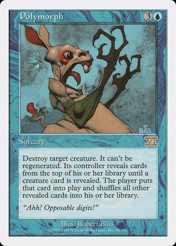 1999 Classic Sixth Edition Polymorph rare #86 rare card image