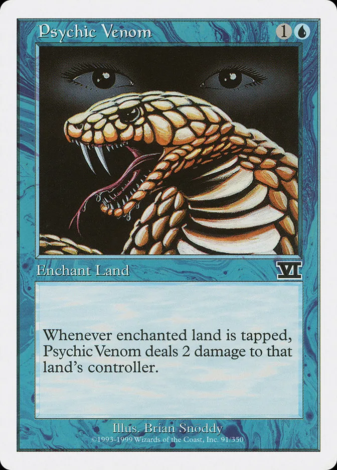1999 Classic Sixth Edition Psychic Venom common #91 common card image