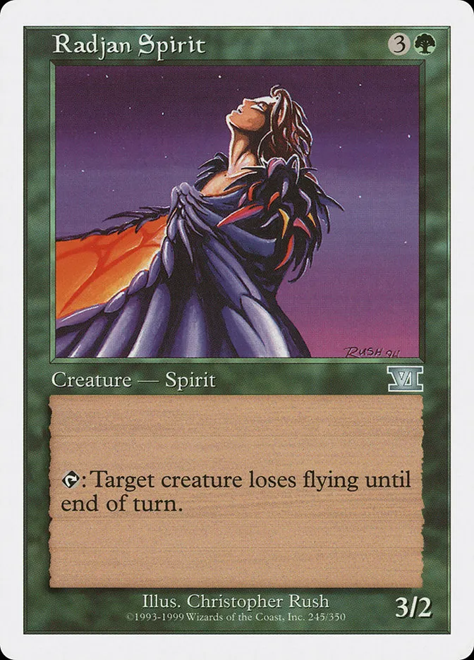 1999 Classic Sixth Edition Radjan Spirit uncommon #245 uncommon card image