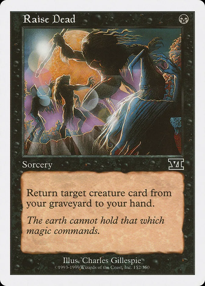 1999 Classic Sixth Edition Raise Dead common #152 common card image