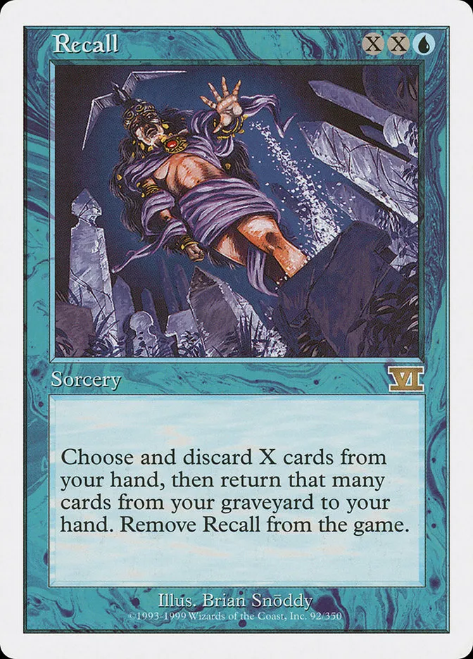 1999 Classic Sixth Edition Recall rare #92 rare card image