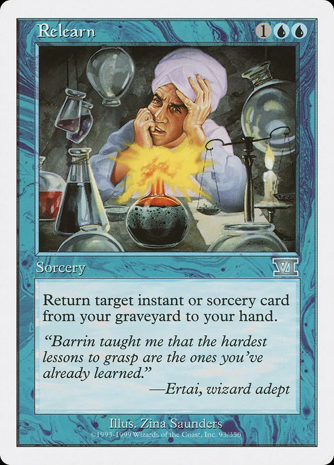 1999 Classic Sixth Edition Relearn uncommon #93 uncommon card image