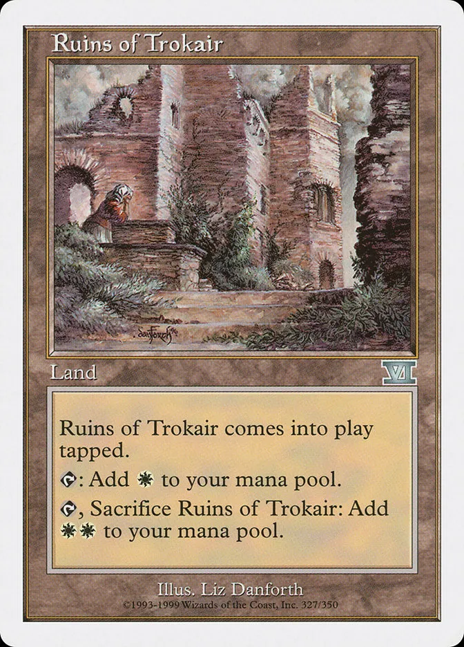 1999 Classic Sixth Edition Ruins of Trokair #327 uncommon card image