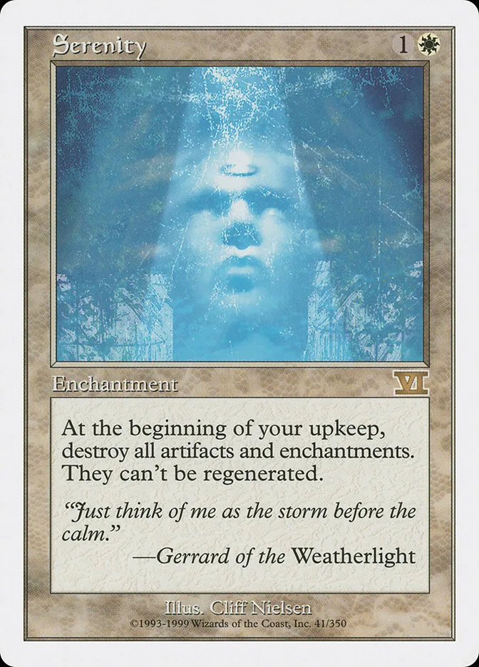 1999 Classic Sixth Edition Serenity rare #41 rare card image