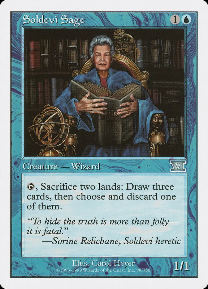1999 Classic Sixth Edition Soldevi Sage uncommon #99 uncommon card image