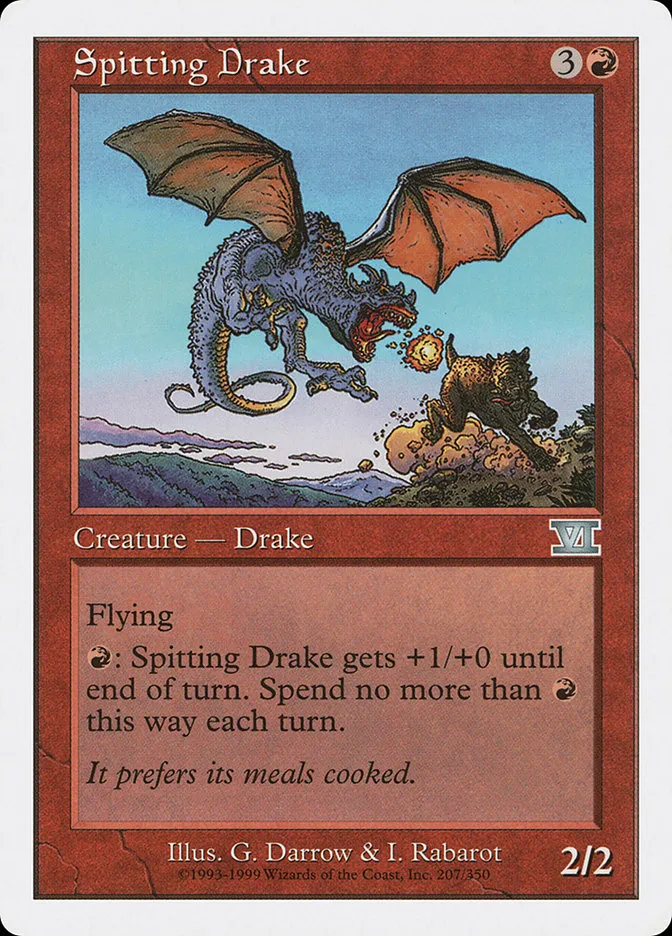 1999 Classic Sixth Edition Spitting Drake uncommon #207 uncommon card image