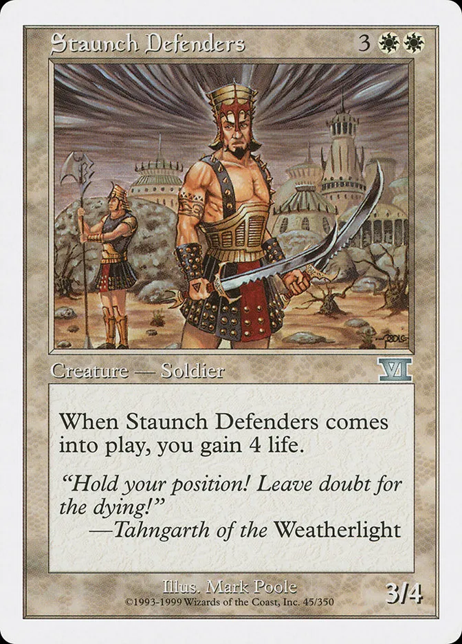 1999 Classic Sixth Edition Staunch Defenders uncommon #45 uncommon card image