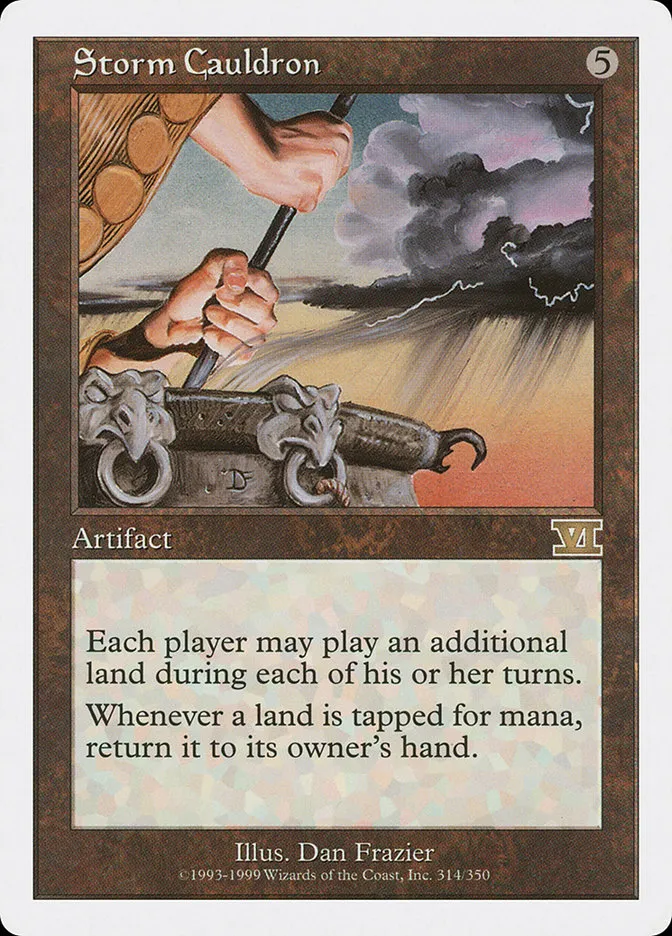 1999 Classic Sixth Edition Storm Cauldron rare #314 rare card image