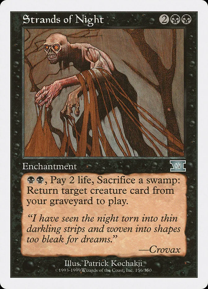 1999 Classic Sixth Edition Strands of Night uncommon #156 uncommon card image