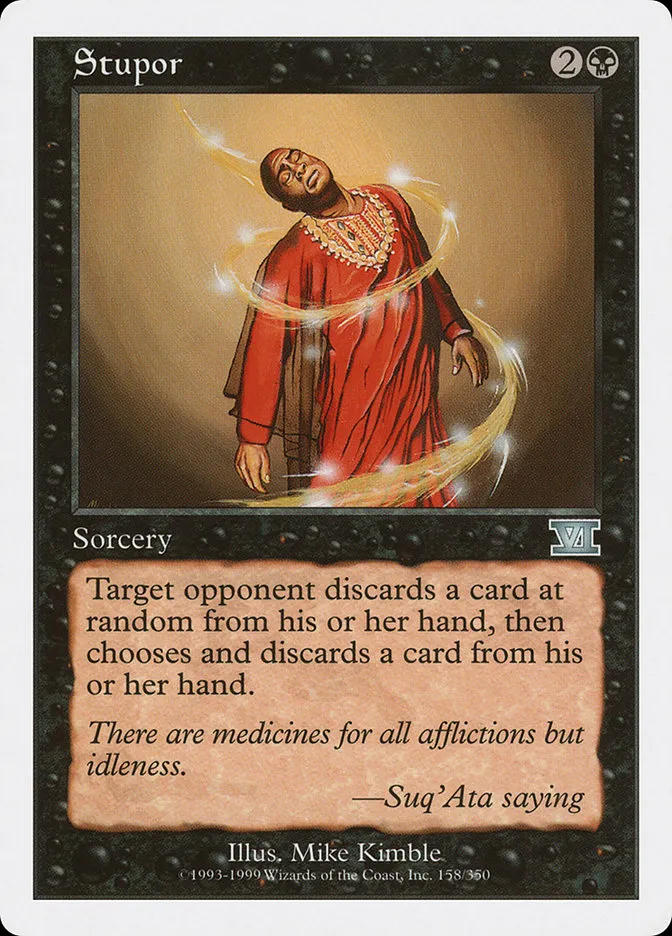 1999 Classic Sixth Edition Stupor uncommon #158 uncommon card image