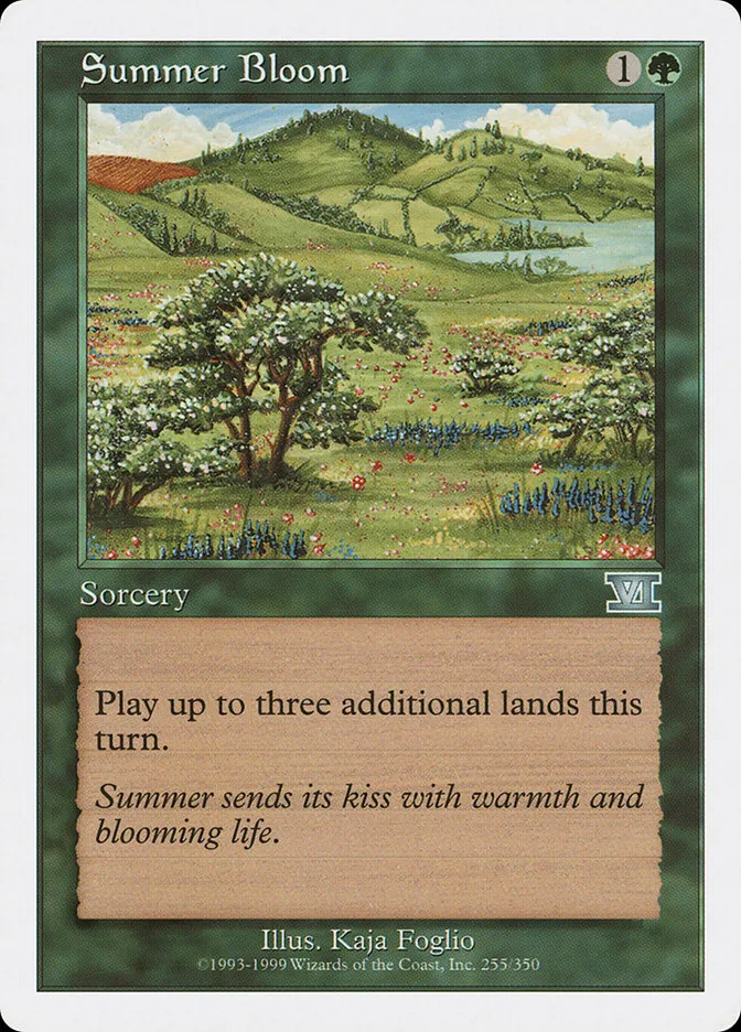 1999 Classic Sixth Edition Summer Bloom uncommon #255 uncommon card image