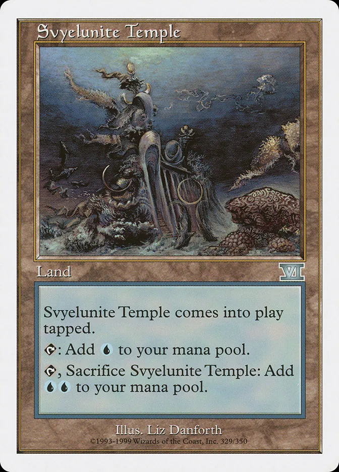 1999 Classic Sixth Edition Svyelunite Temple uncommon #329 uncommon card image