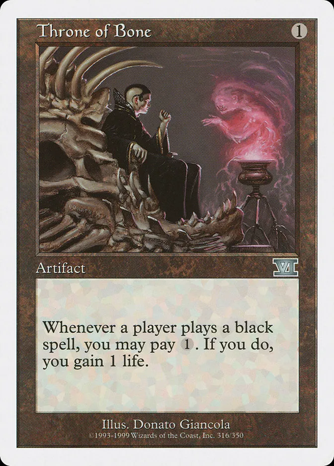 1999 Classic Sixth Edition Throne of Bone uncommon #316 uncommon card image
