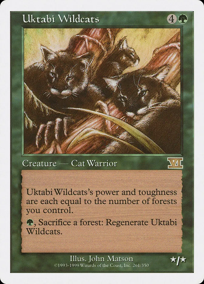 1999 Classic Sixth Edition Uktabi Wildcats #261 rare card image