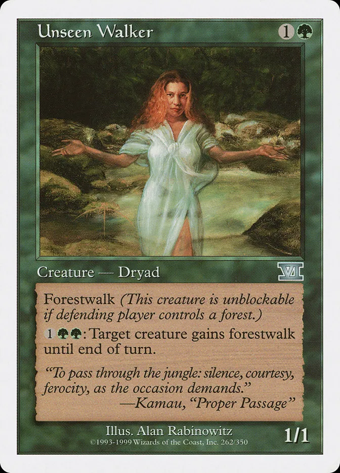 1999 Classic Sixth Edition Unseen Walker uncommon #262 uncommon card image