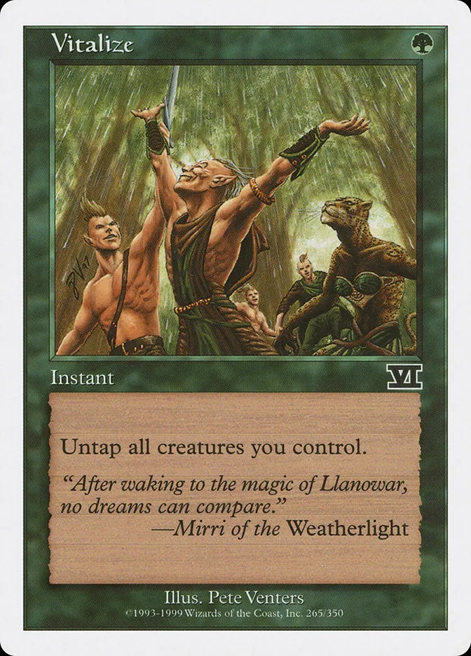 1999 Classic Sixth Edition Vitalize common #265 common card image