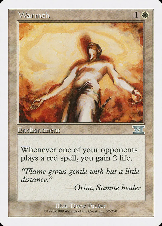 1999 Classic Sixth Edition Warmth uncommon #52 uncommon card image