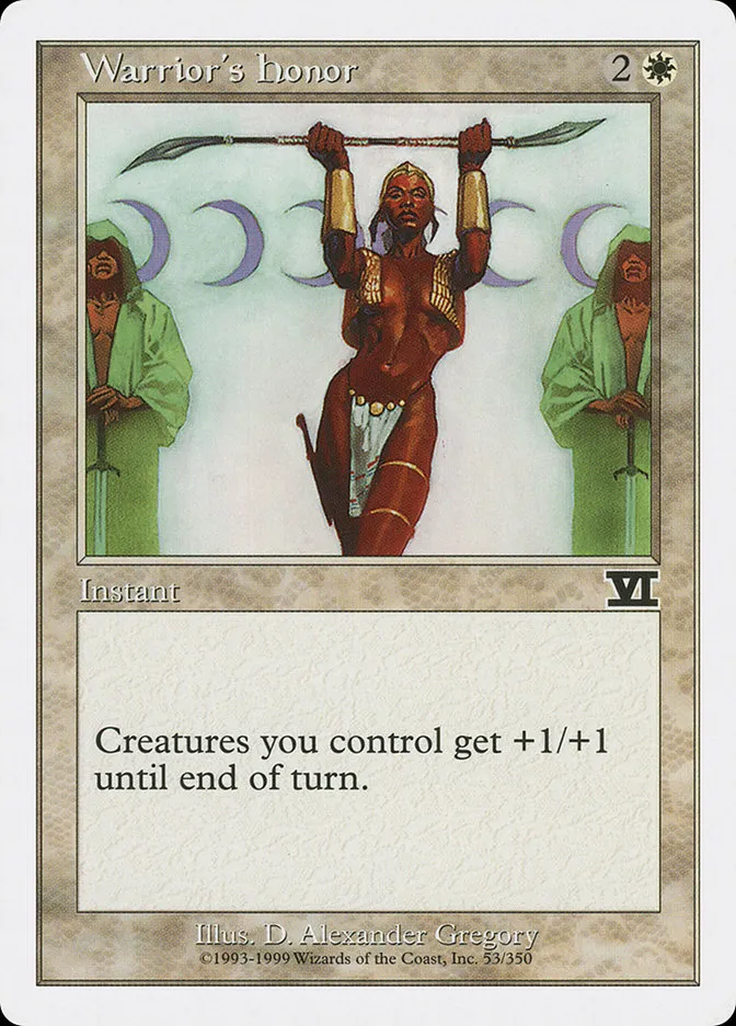 1999 Classic Sixth Edition Warrior's Honor common #53 common card image