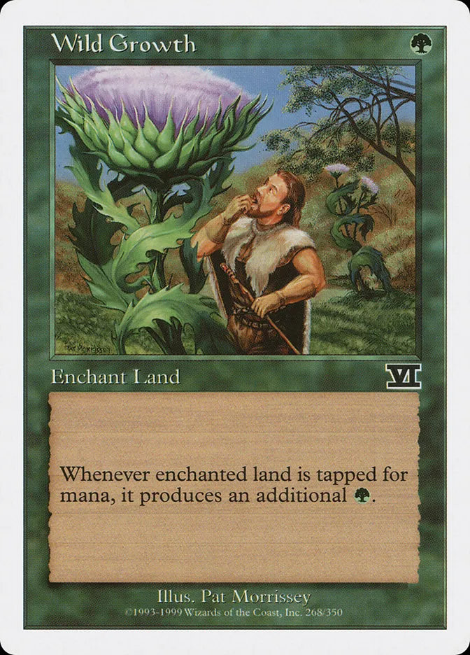 1999 Classic Sixth Edition Wild Growth common #268 common card image
