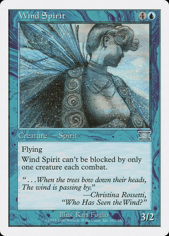 1999 Classic Sixth Edition Wind Spirit uncommon #107 uncommon card image