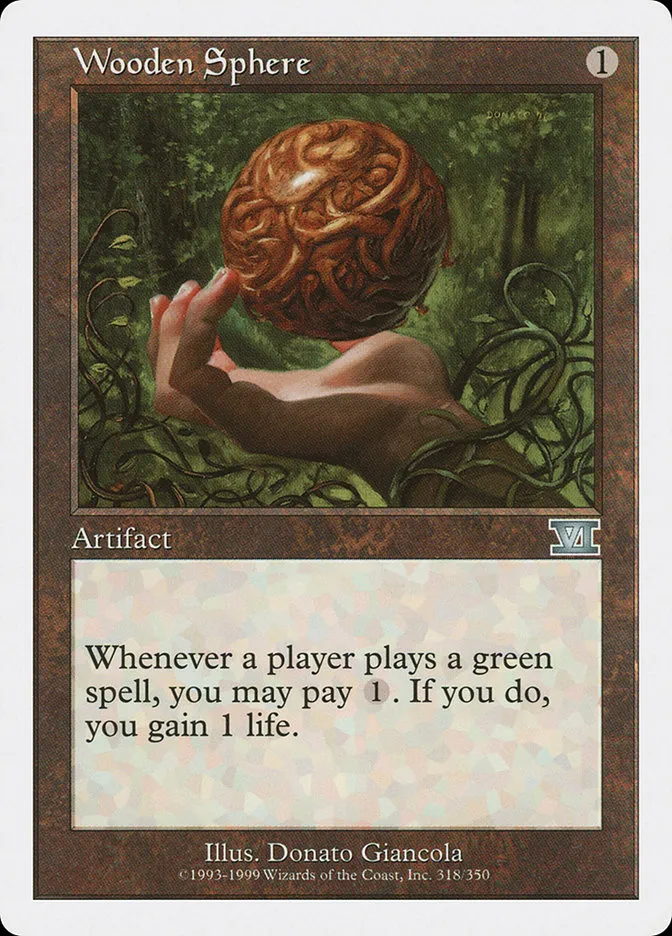 1999 Classic Sixth Edition Wooden Sphere uncommon #318 uncommon card image