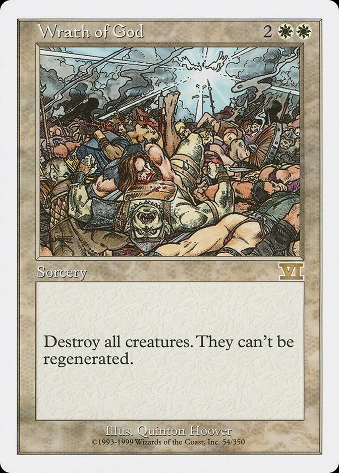 1999 Classic Sixth Edition Wrath of God rare #54 rare card image