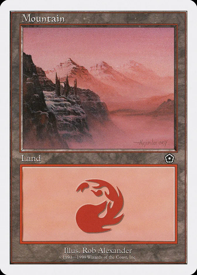 1999 Battle Royale Box Set Mountain #118 common card image