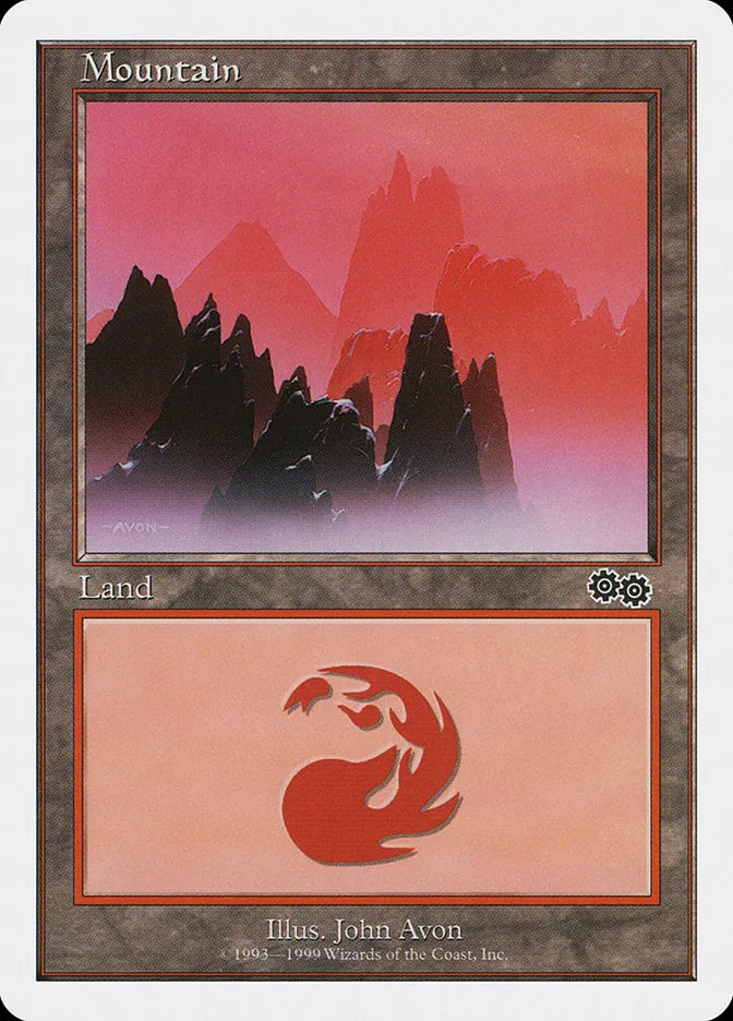 1999 Battle Royale Box Set Mountain common #121 common card image