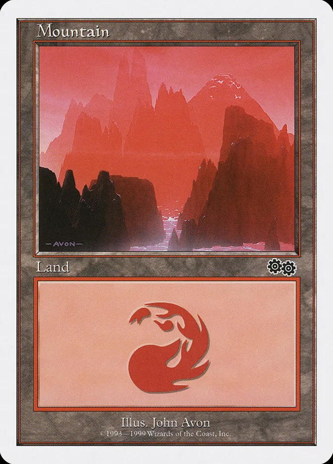 1999 Battle Royale Box Set Mountain #123 common card image