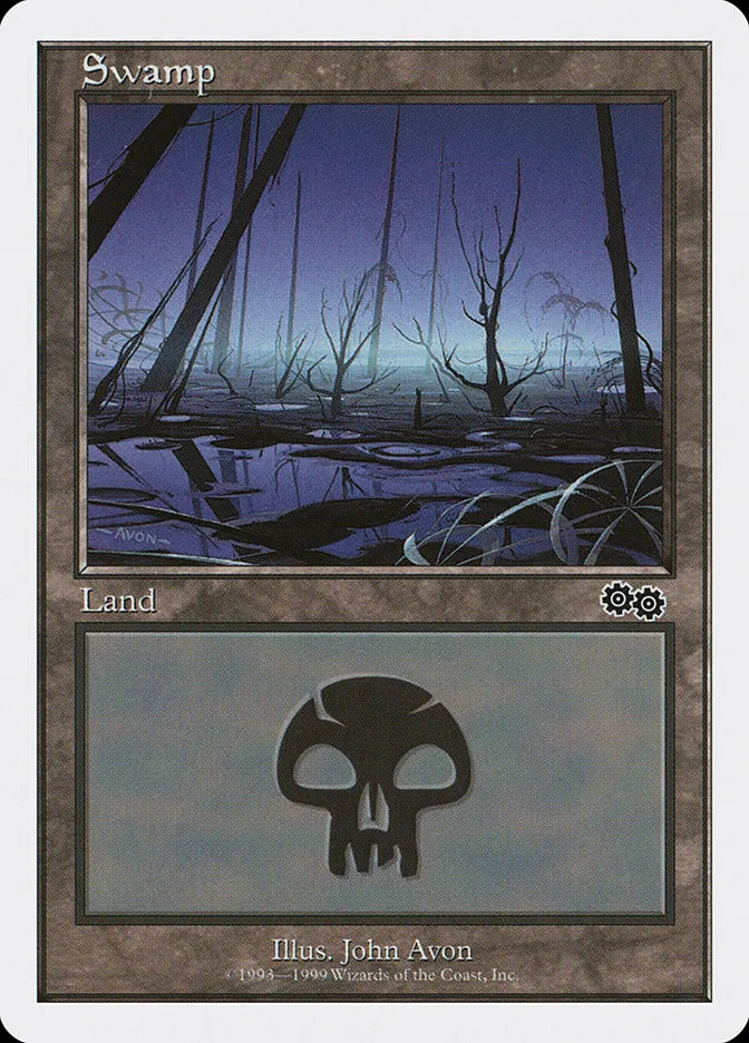1999 Battle Royale Box Set Swamp common #136 common card image
