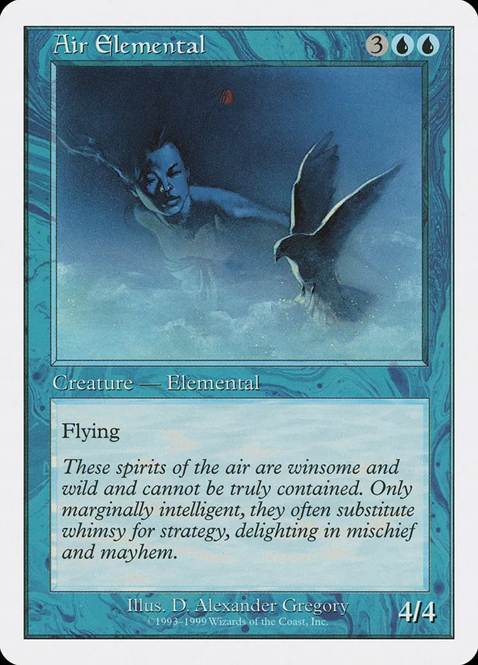 1999 Battle Royale Box Set Air Elemental uncommon #3 uncommon card image
