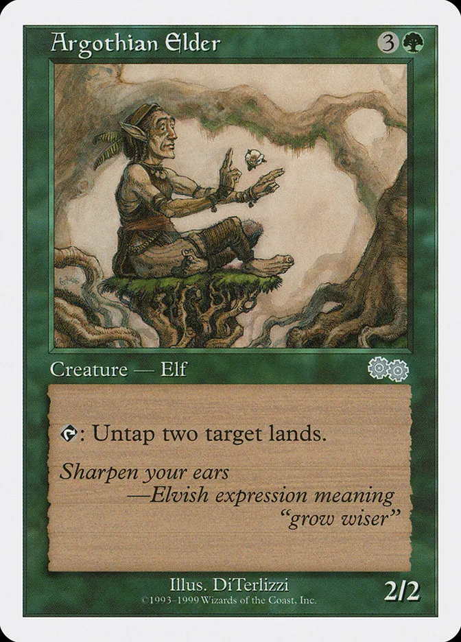 1999 Battle Royale Box Set Argothian Elder uncommon #6 uncommon card image