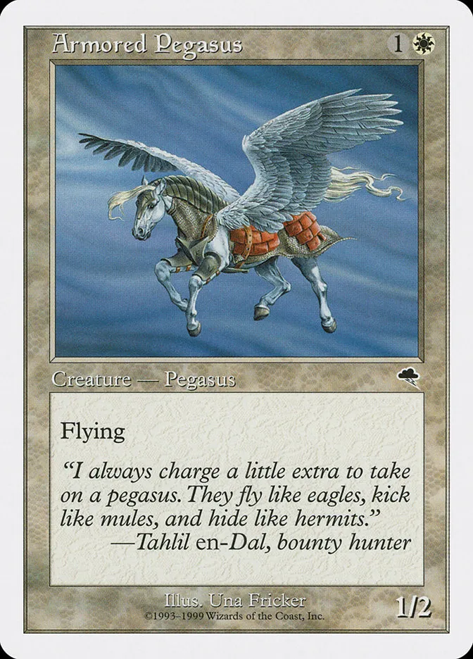 1999 Battle Royale Box Set Armored Pegasus common #7 common card image