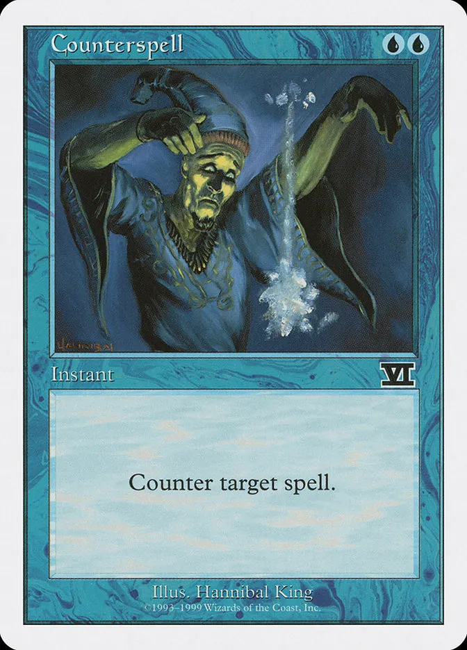 1999 Battle Royale Box Set Counterspell common #15 common card image