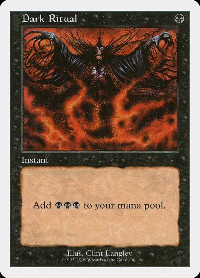 1999 Battle Royale Box Set Dark Ritual common #18 common card image