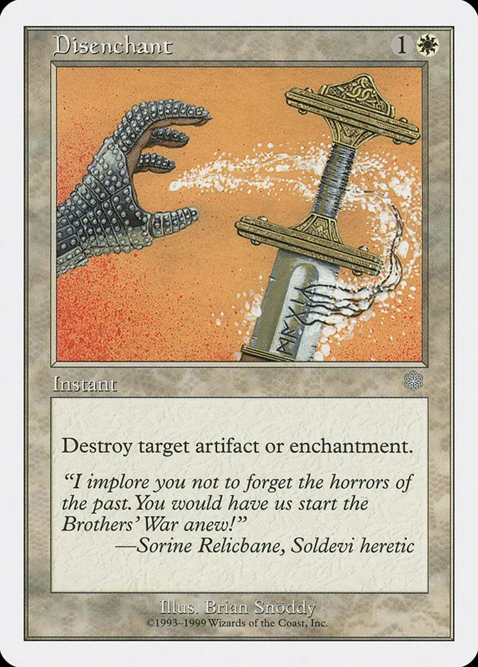 1999 Battle Royale Box Set Disenchant common #20 common card image