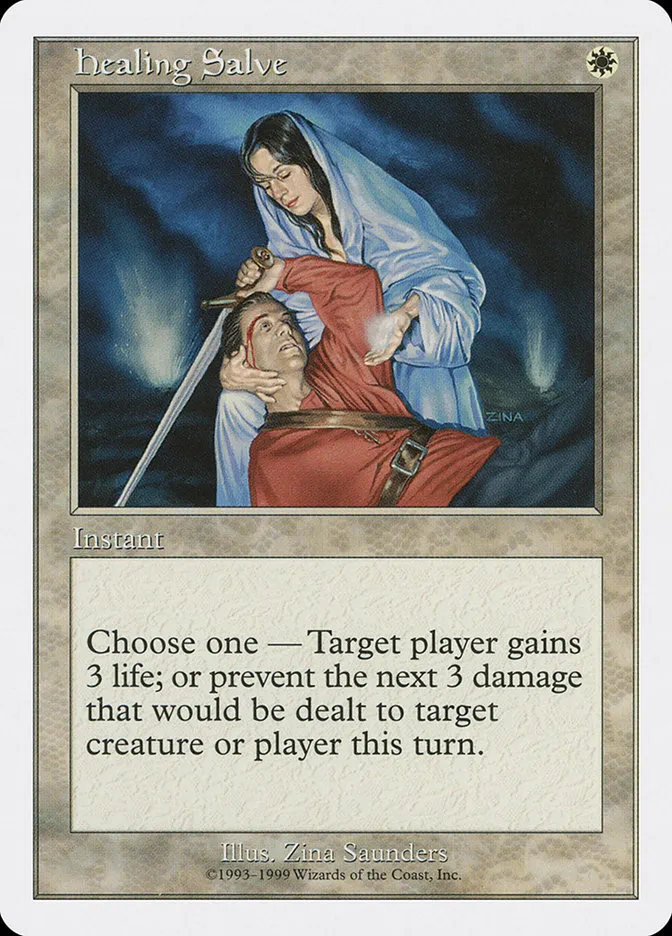 1999 Battle Royale Box Set Healing Salve common #31 common card image