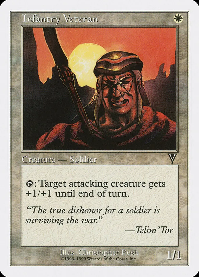 1999 Battle Royale Box Set Infantry Veteran common #34 common card image