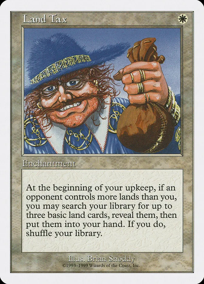 1999 Battle Royale Box Set Land Tax uncommon #35 uncommon card image