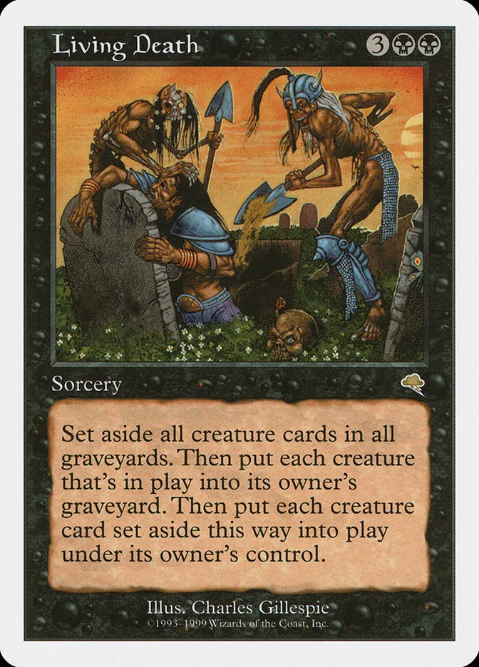 1999 Battle Royale Box Set Living Death rare #38 rare card image