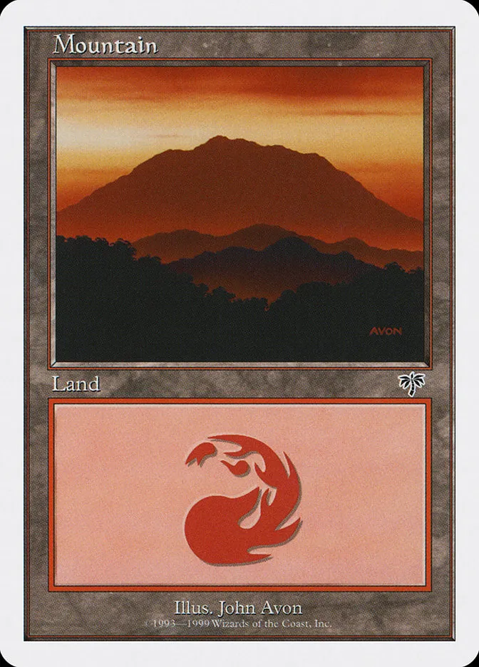 1999 Battle Royale Box Set Mountain common #115 common card image