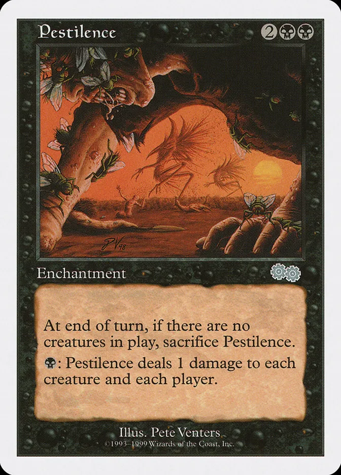 1999 Battle Royale Box Set Pestilence uncommon #49 uncommon card image
