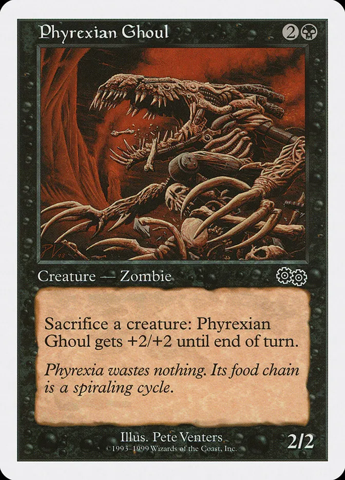 1999 Battle Royale Box Set Phyrexian Ghoul common #50 common card image