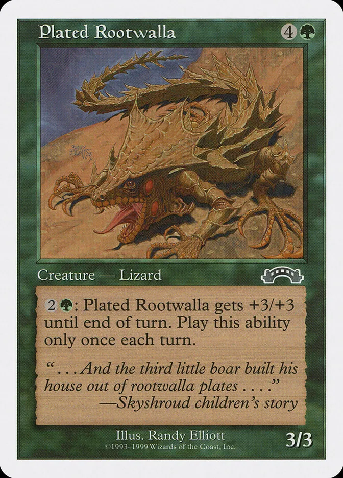 1999 Battle Royale Box Set Plated Rootwalla #52 common card image