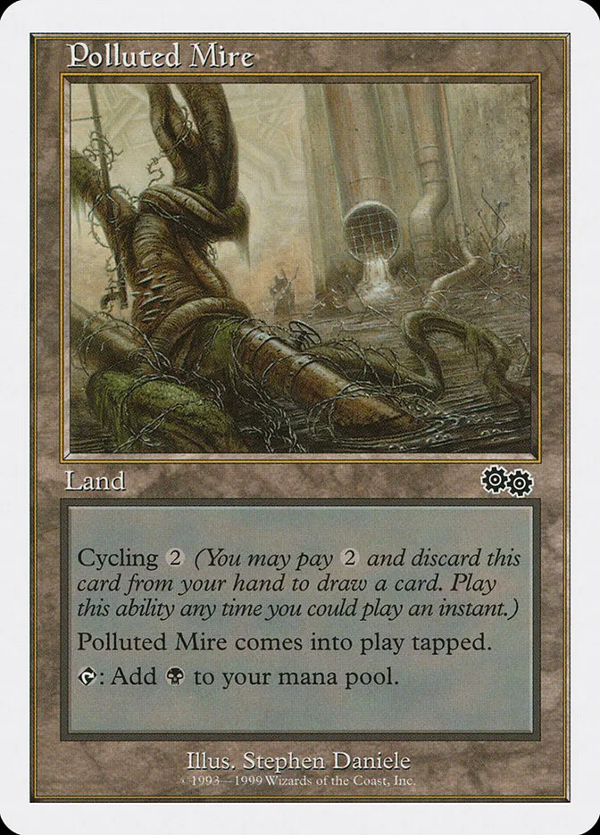 1999 Battle Royale Box Set Polluted Mire common #53 common card image