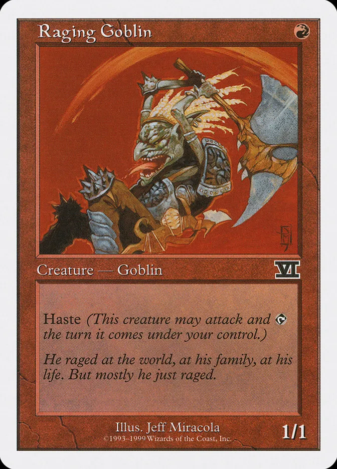 1999 Battle Royale Box Set Raging Goblin common #55 common card image