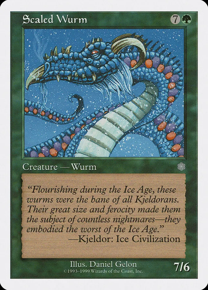 1999 Battle Royale Box Set Scaled Wurm common #65 common card image