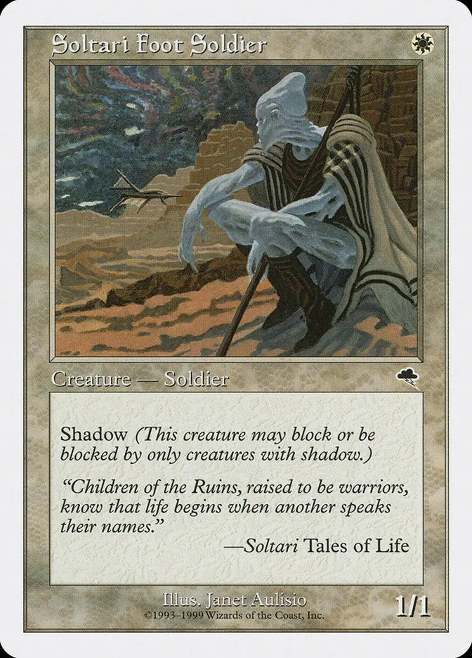 1999 Battle Royale Box Set Soltari Foot Soldier common #74 common card image