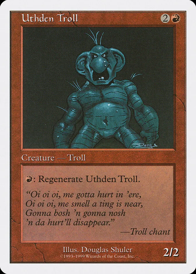 1999 Battle Royale Box Set Uthden Troll uncommon #92 uncommon card image