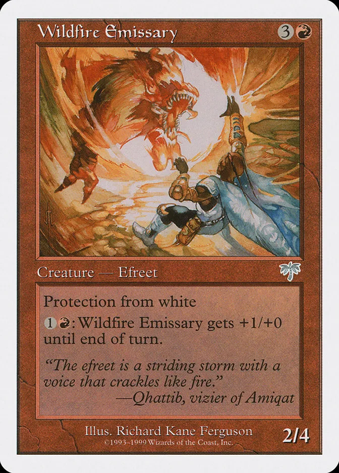 1999 Battle Royale Box Set Wildfire Emissary uncommon #97 uncommon card image